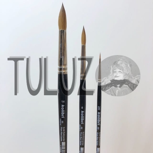 Pędzle seria 88 Kolibri Tuluz pędzle włosie soból..jpg