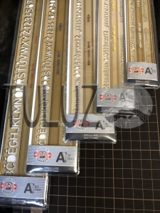 Szablon cyfrowo literowy od 2.5mm do 10mm