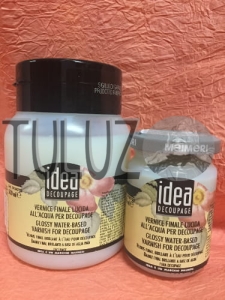 752 Werniks błyszczący na bazie wody do wycinanek 500 ml