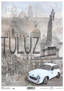 ITD Collection papier ryżowy A4 miasto Łódź kod.prod.R0883