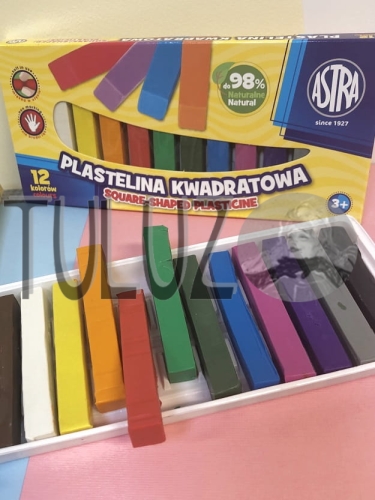 Plastelina Astra kwadrat 12 kolorów.  TuLuz.pl.jpg