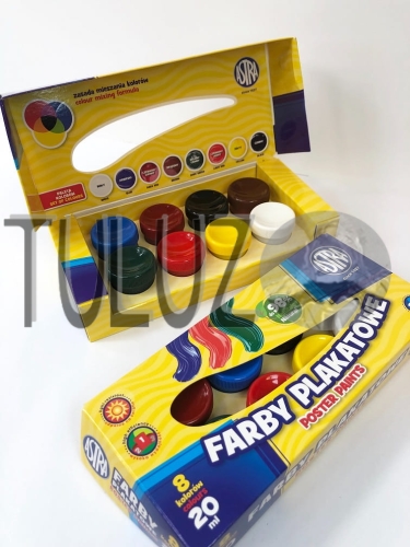 Farby plakatowe Astra 8 kolorów 20 ml 83112903..jpg