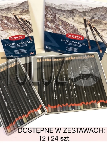 Derwent Tinted Charcoal 2301690  2301691 Zestaw węgli kolorowych..jpg