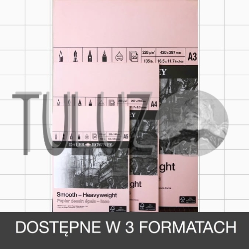 Heavyweight Drawing Pads Smooth 220g m2 Daler Rowney Szkicownik 403040200 403040300 403040400 403040500 New_.jpg