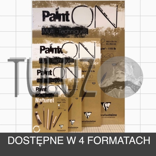 Clairefontaine Paint On Multi-Techniques Naturel 250g 30arkuszy..jpg