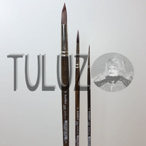 Pędzle seria 8409 Kolibri Tuluz pędzle włosie nylonowe syntetyczne..jpg