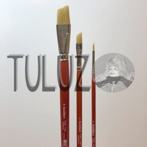 Pędzle seria 22149 Kolibri Tuluz pędzle włosie nylonowe skośny syntetyczne..jpg