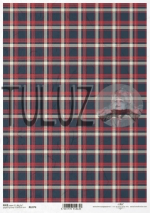 ITD Collection papier ryżowy A4 tło szkocka krata kod.prod.R1776