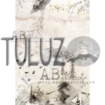 AB Studio by Aga Baraniak papier ryżowy A4 "Widoczek" kod.prod.0217