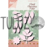 Joy!Crafts wykrojnik  6002/1253 Floral Flourshes Aster kwiatowy rozkwit