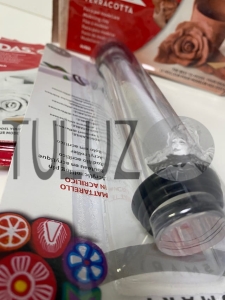 Das Smart regulowany przezroczysty akrylowy wałek do mas polimerowych