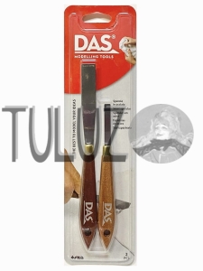 Das szpachelki stalowe z drewnianą rączką do modelowania 2szt