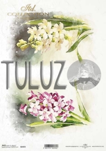 ITD Collection papier ryżowy A4 wiosenne kwiaty kod.prod.R1972