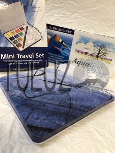 131900910 AquaFine Watercolor Travel Tin 10 kolorów Daler-Rowney Komplet Farb Akwarelowych..jpg