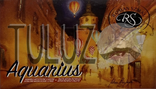 Zestaw farb akwarelowych w kostkach 12 kolorów Artur Przybysz TuLuz Roman Szmal Art (1).jpg