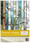 ITD Collection zestaw kreatywny Mixed Media Set  Art Jurnal Tropical Dreams A4  21x29,7cm  kod.prod.MS031