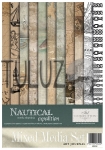 ITD Collection zestaw kreatywny Mixed Media Set  Art Jurnal Nautical Expedition A4  21x29,7cm  kod.prod.MS032
