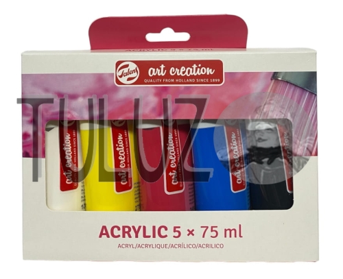 Komplet farb akrylowych Art Creation Talens 5x75ml 3582805M TuLuz 2.JPG