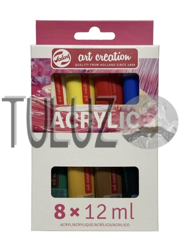Komplet farb akrylowych Art Creation Talens 8x12ml 9021808M TuLuz 1.jpg