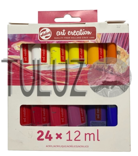 Komplet farb akrylowych Art Creation Talens 24x12ml 9021824M TuLuz 2.JPG