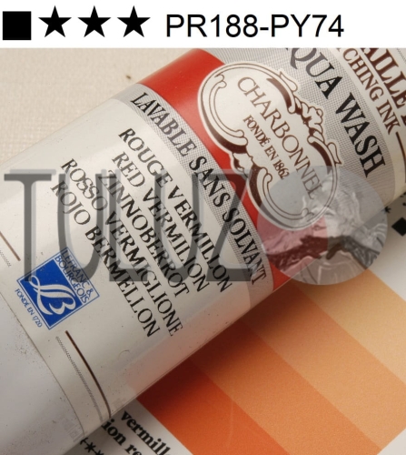 393 Vermilion Red 60ml farba graficzna wodna Charbonnel Aqua Wash Etching Ink TuLuz.pl.jpg