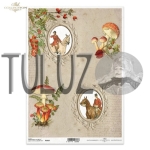 ITD Collection papier ryżowy A4 konie, jeździectwo, myślistwo, polowanie kod.prod.R1037