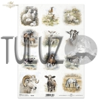 ITD Collection papier ryżowy A4  zwierzęta kod.prod.R2348