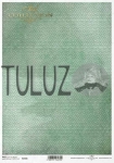 ITD Collection papier ryżowy A4 tło zielone, wzór geometryczny kod.prod.R1568