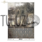 ITD Collection papier ryżowy A4 miasto,brama, uliczki, gotyckie opowieści, decor  kod.prod.R1932