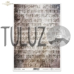 ITD Collection papier ryżowy A4 alfabet runiczny, magia, wierzenia nordyckie  kod.prod.R1789