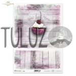 ITD Collection papier ryżowy A4 ciastko, babeczka, mufinka, wisienka kod.prod.R0754