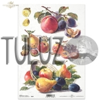 ITD Collection papier ryżowy A4 owoce,  jabłka, gruszki, winogrona kod.prod.R0397