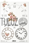 ITD Collection papier ryżowy A4 tarcze zegarowe  kod.prod.R0144