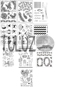 Zestaw stempli Viva Decor 10szt-Wyprzedaż-ZEST.4