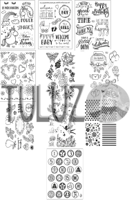 Zestaw stempli Viva Decor 10szt-Wyprzedaż-ZEST.8