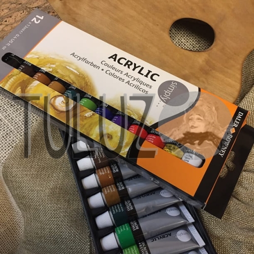 Zestaw farb akrylowych Daler Rowney Simply 12x12ml 25.jpg