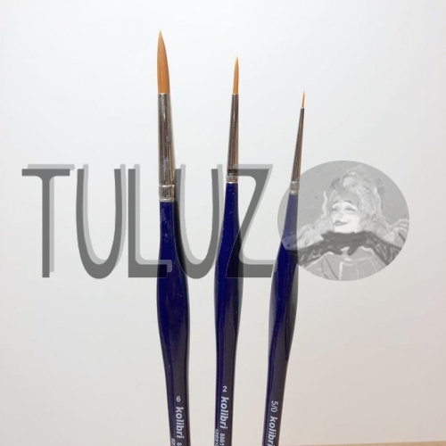 Pędzle seria 8881 Kolibri Tuluz pędzle włosie nylonowe syntetyczne trójkątna rączka..jpg