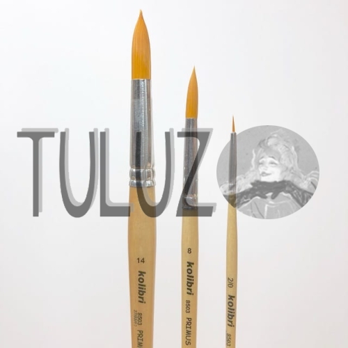 Pędzle seria 8503 Kolibrii Tuluz pędzle syntetyczne..jpg