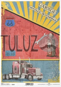 ITD Collection papier ryżowy A4 podróże po Stanach... kod.prod.R1047