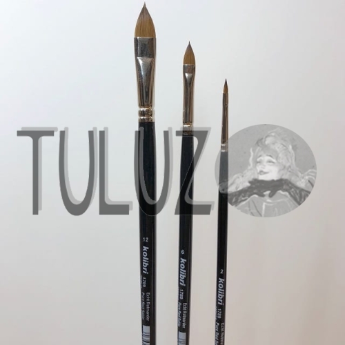 Pędzle seria 1789 Kolibri Tuluz pędzle włosie czerwony soból..jpg