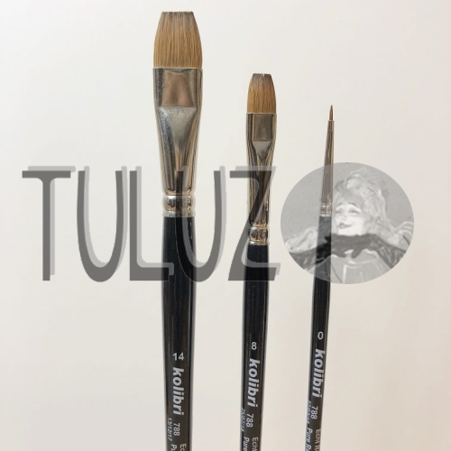 Pędzle seria 788 Kolibri Tuluz pędzle włosie soból..jpg