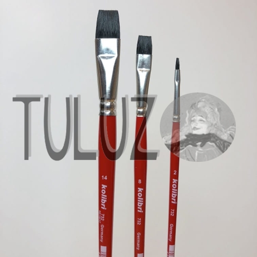 Pędzle seria 732 Kolibrii Tuluz włosie naturalne bydlęce..jpg