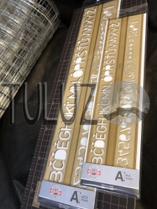 Szablon cyfrowo literowy 14 mm i 20mm