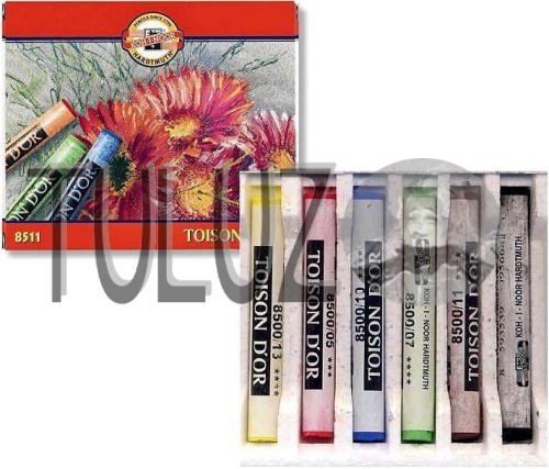 Koh-I-Noor Toison Dor pastele suche 6 kol  8511 Tuluz.jpg