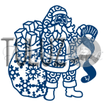 Tattered Lace  wykrojnik D487 Santa