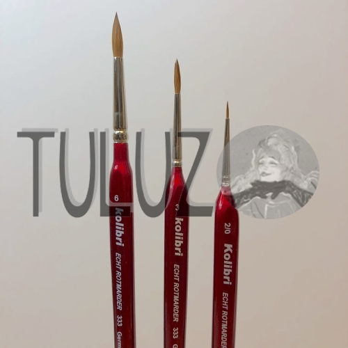 Pędzle seria 333 Kolibri Tuluz pędzle włosie soból..jpg