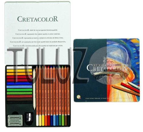 Zestaw pasteli podstawowych 27 elementów