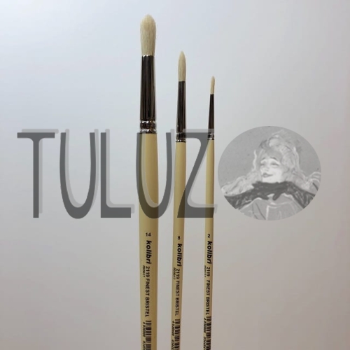 Pędzle seria 2119 Kolibri Tuluz pędzle włosie szczecina..jpg