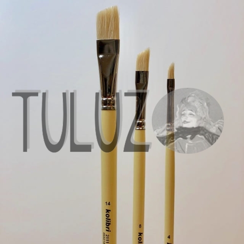Pędzle seria 2111 Kolibri Tuluz pędzle włosie szczecina skośny ścięty..jpg