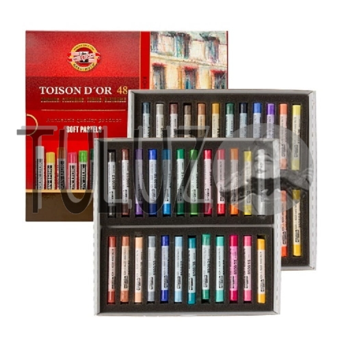 Pastele suche Koh-I-Noor Toison D'or 48 szt. 8516 Tuluz..JPG